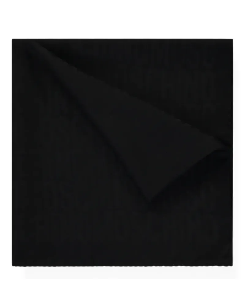 Moschino logo-print silk scarf - Schwarz Schwarz