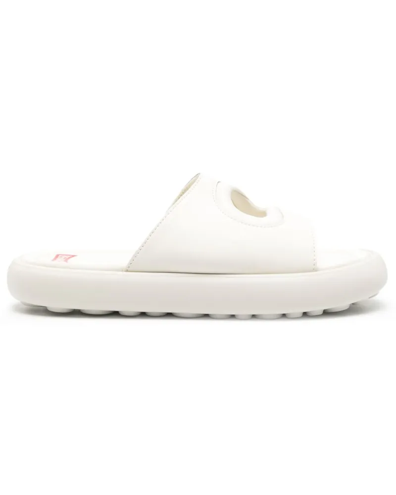 Camper Pelotas Flota Pantoletten mit Cut-Out - Weiß Weiß