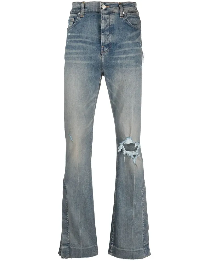 Amiri Bootcut-Jeans im Distressed-Look - Blau Blau
