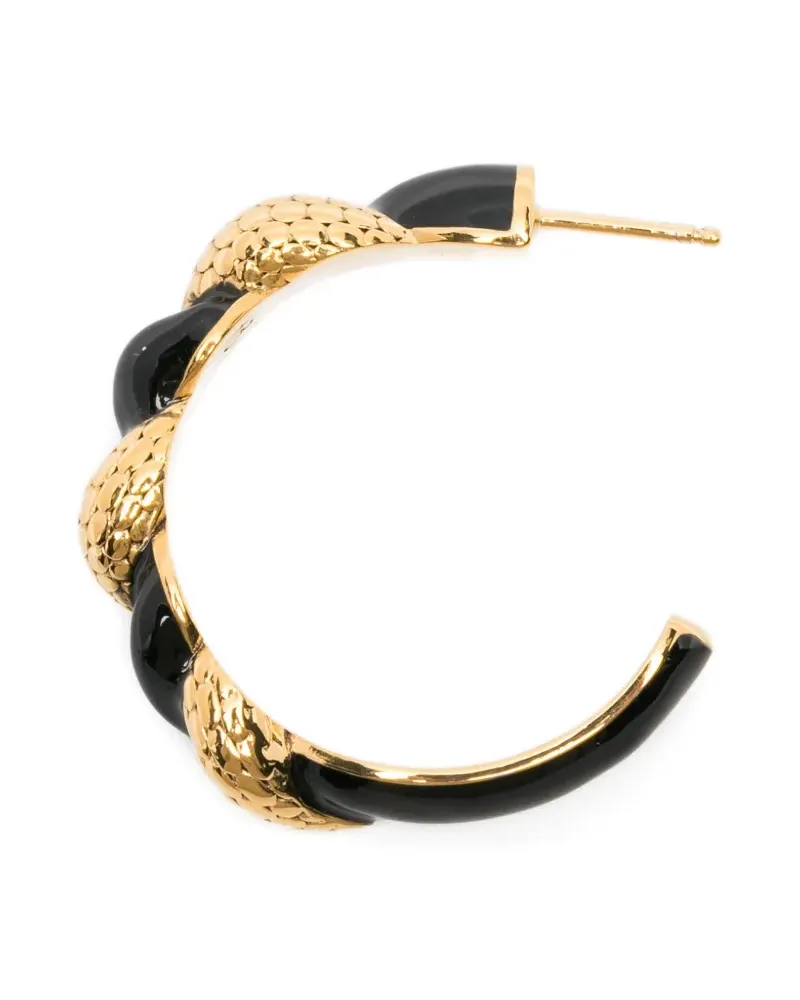 Aurélie Bidermann Tempta textured hoop earrings - Gold Gold