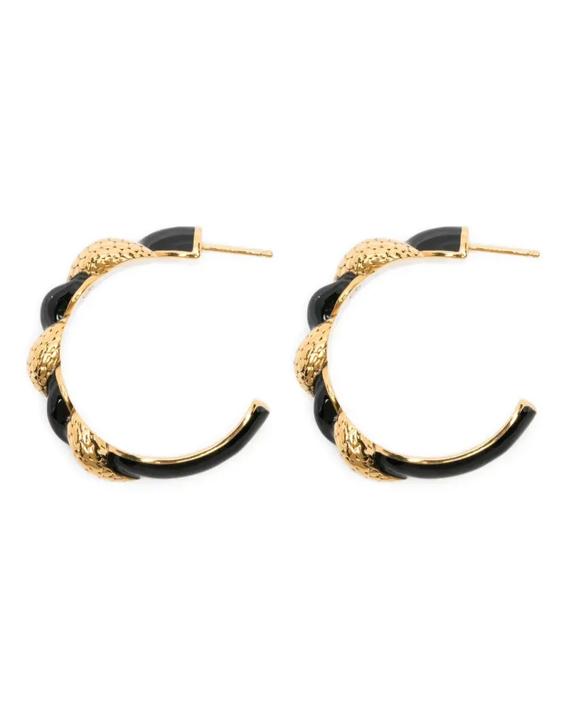 Aurélie Bidermann Tempta textured hoop earrings - Gold Gold