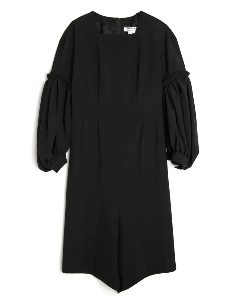 Comme des Garçons Midikleid aus Wolle - Schwarz Schwarz