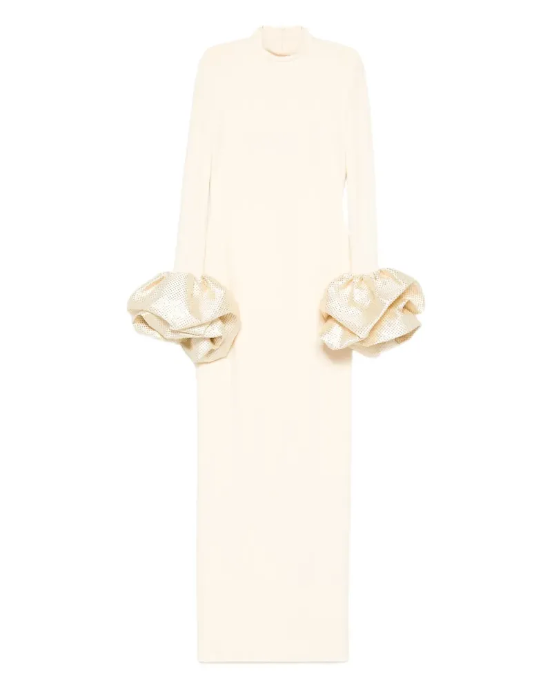 Solace London long-sleeve maxi dress - Nude Nude