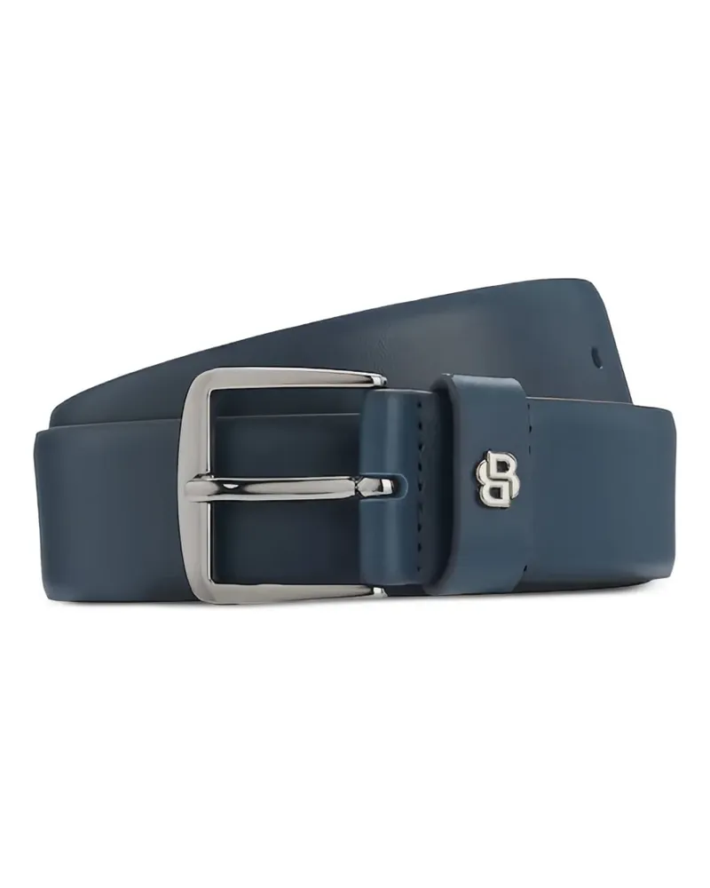 HUGO BOSS logo leather belt - Blau Blau