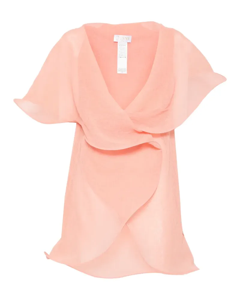 Genny Drapiertes Top - Orange Orange