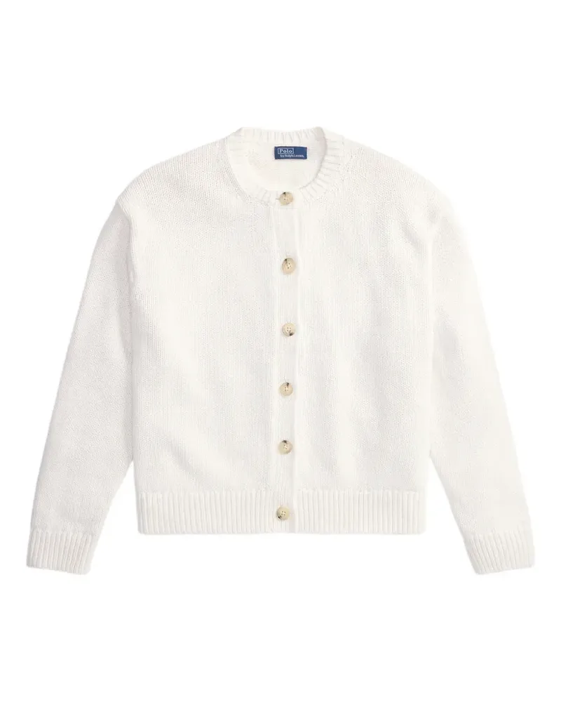Ralph Lauren Geknöpfter Cardigan - Weiß Weiß