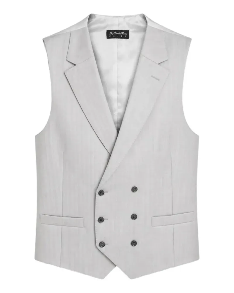 Luigi Bianchi Mantova double-breasted waistcoat - Grau Grau