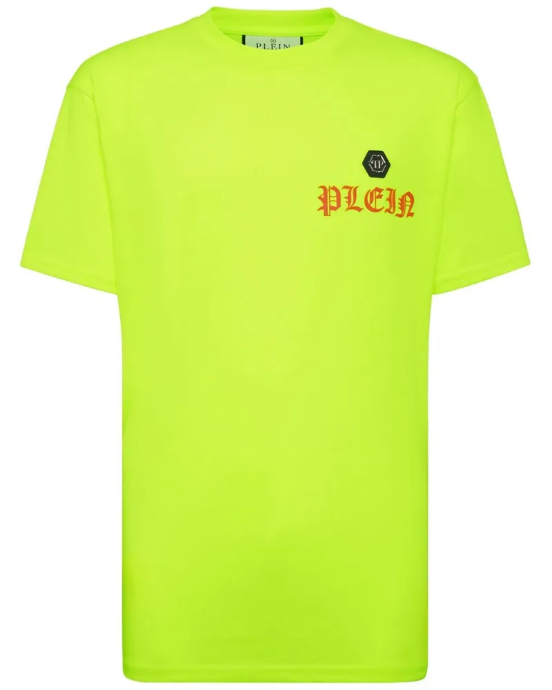 Philipp Plein T-Shirt mit Rundhalsausschnitt - Gelb Gelb