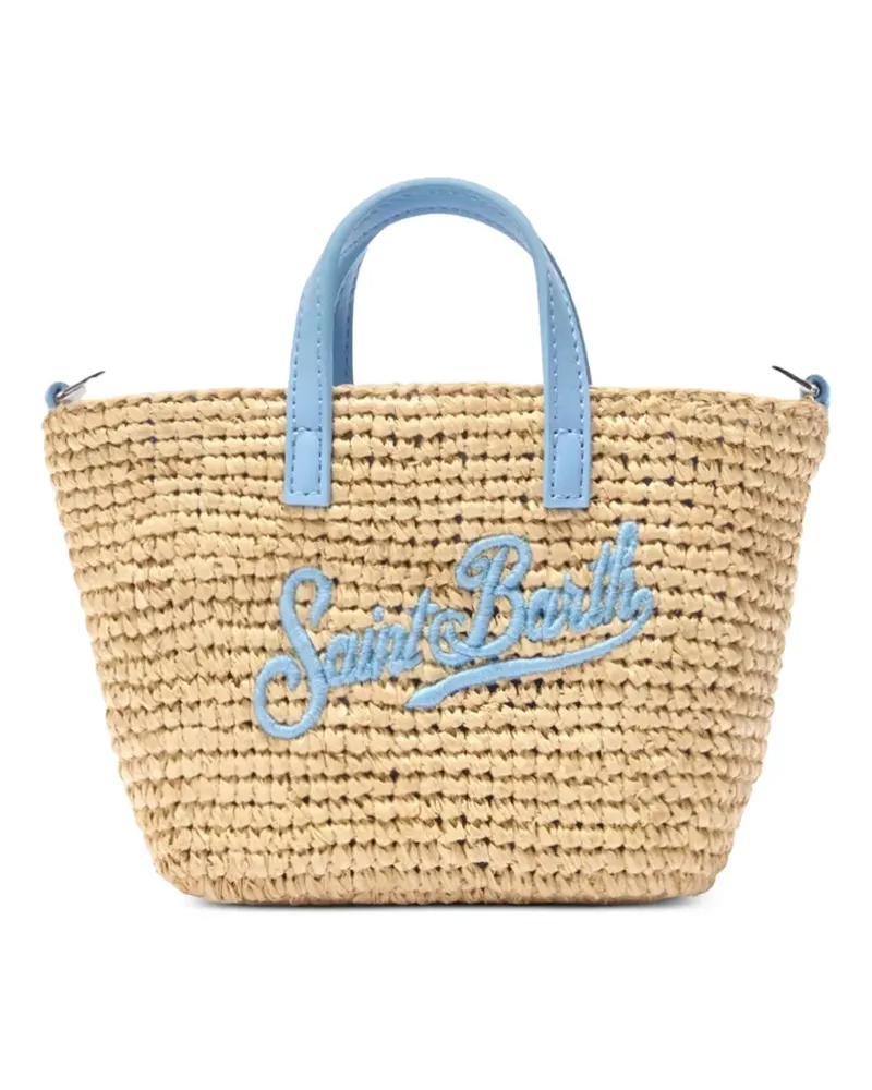 MC2 Saint Barth Mini-Tasche mit Logo-Patch - Nude Nude