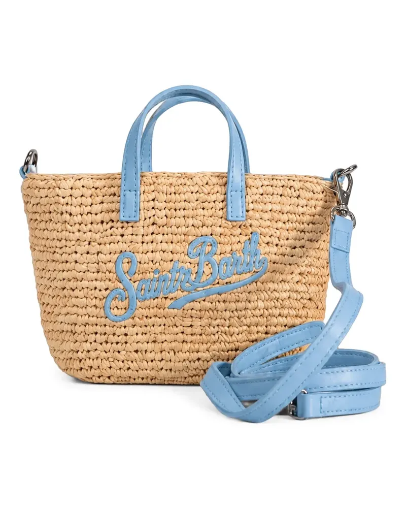 MC2 Saint Barth Mini-Tasche mit Logo-Patch - Nude Nude