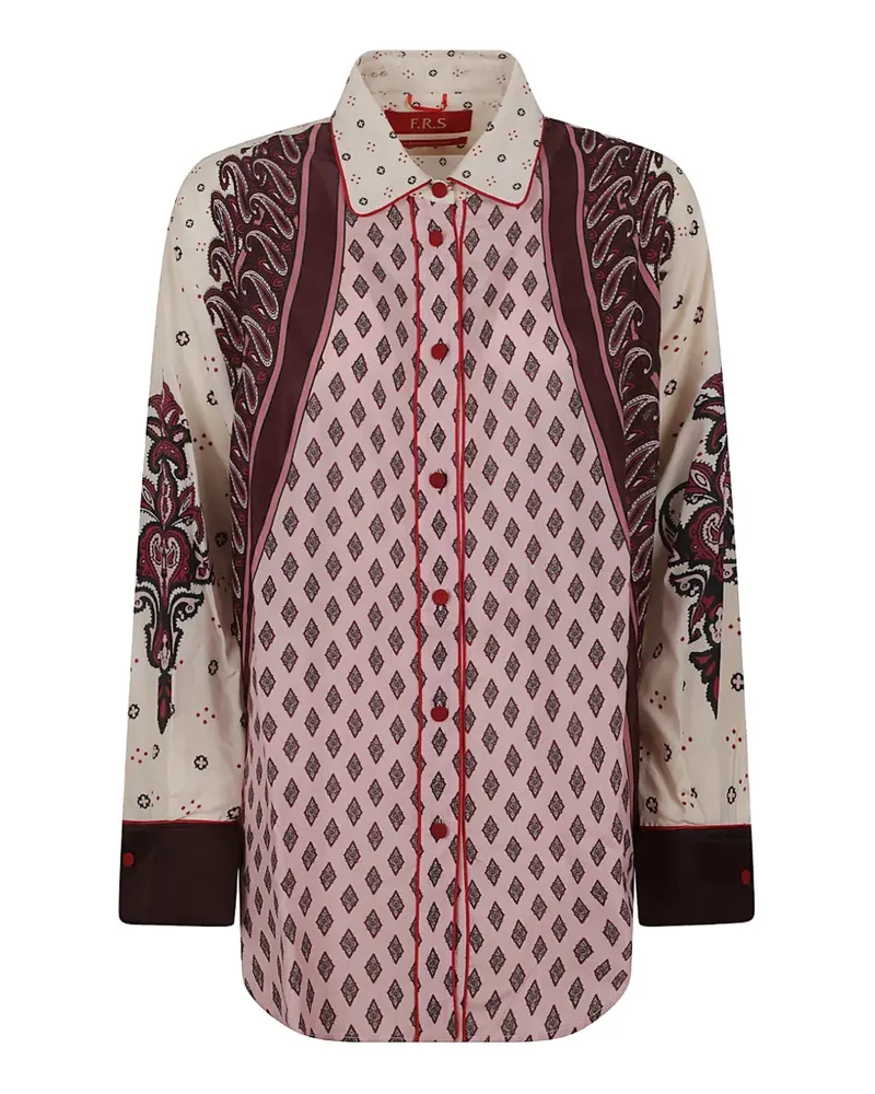 For Restless Sleepers paisley-print geometric-pattern shirt - Rosa Rosa