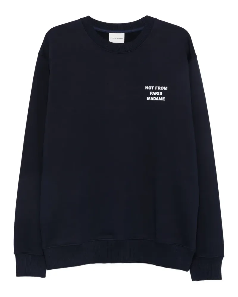 Drôle de Monsieur Not From Paris Madame Pullover - Blau Blau