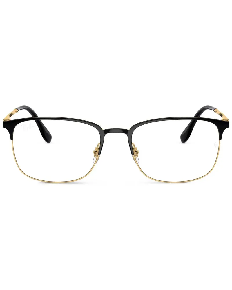 Ray Ban Brille mit eckigem Gestell - Schwarz Schwarz