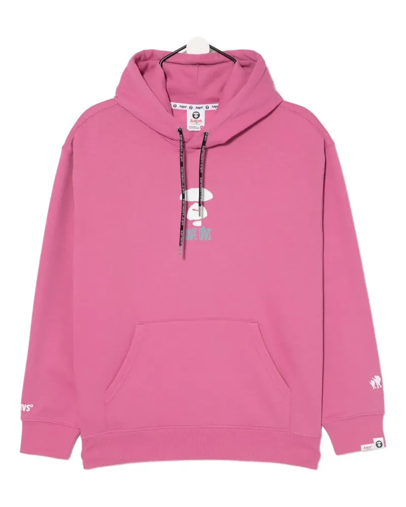 BAPE Moonface Hoodie - Rosa Rosa
