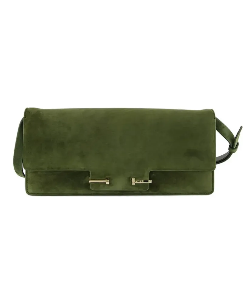 Tom Ford Aube suede clutch bag - Grün Grün