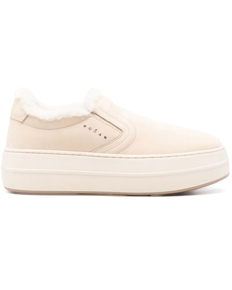 Hogan Klassische Slip-On-Sneakers - Nude Nude