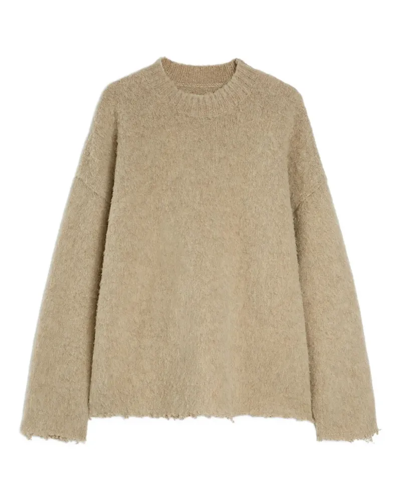 Jil Sander Pullover mit ausgefranstem Saum - Nude Nude