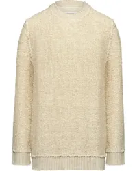 Maison Margiela Strickpullover mit Webmuster Nude