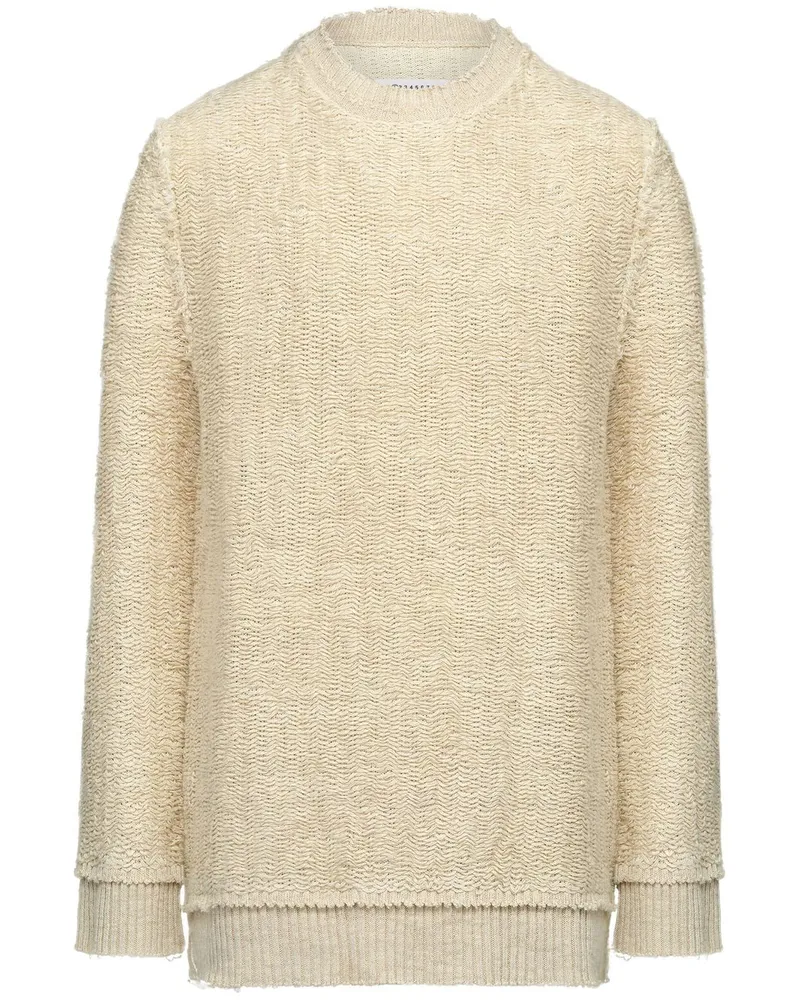 Maison Margiela Strickpullover mit Webmuster - Nude Nude