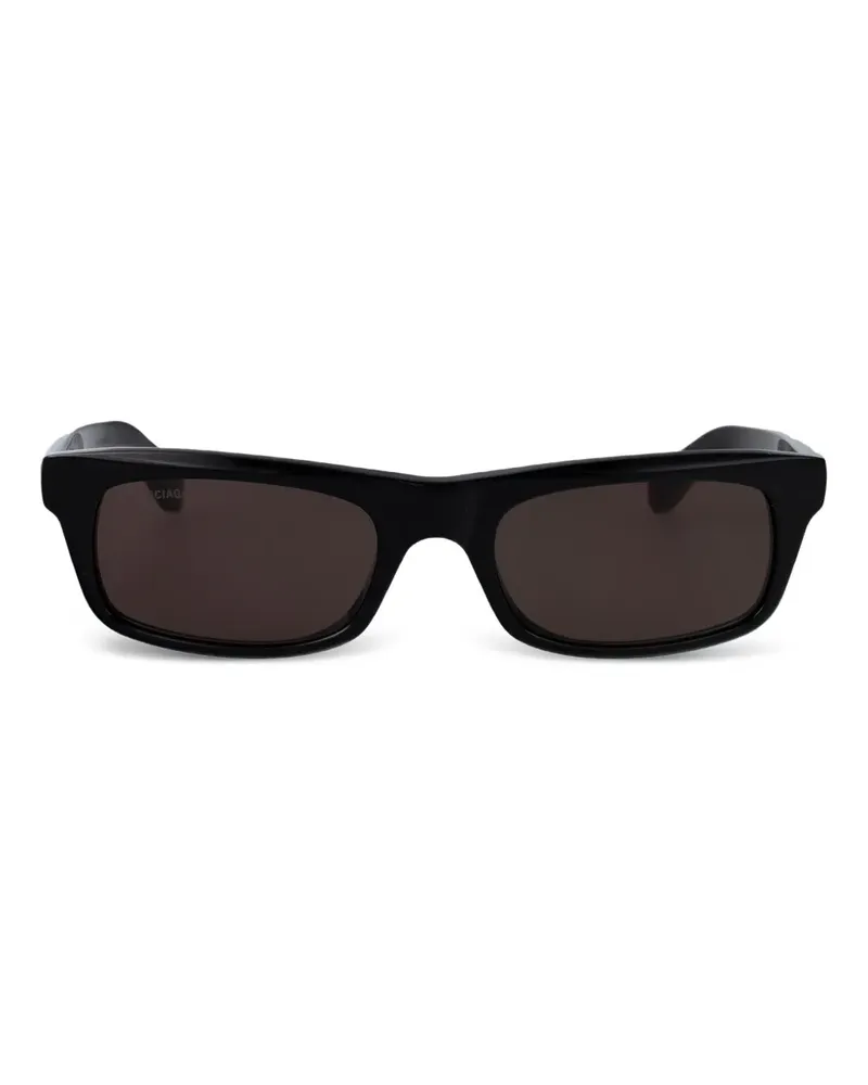 Balenciaga Eckige Sonnenbrille - Schwarz Schwarz