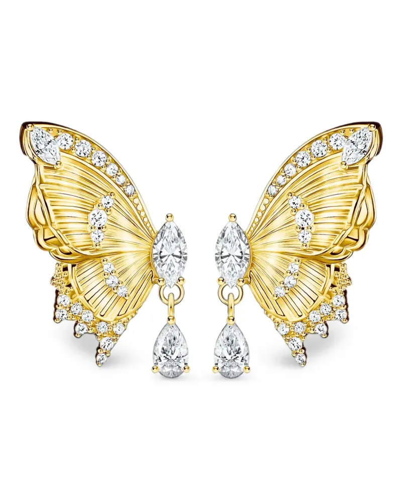 Thomas Sabo Butterfly Paradise zirconia earrings - Gold Gold