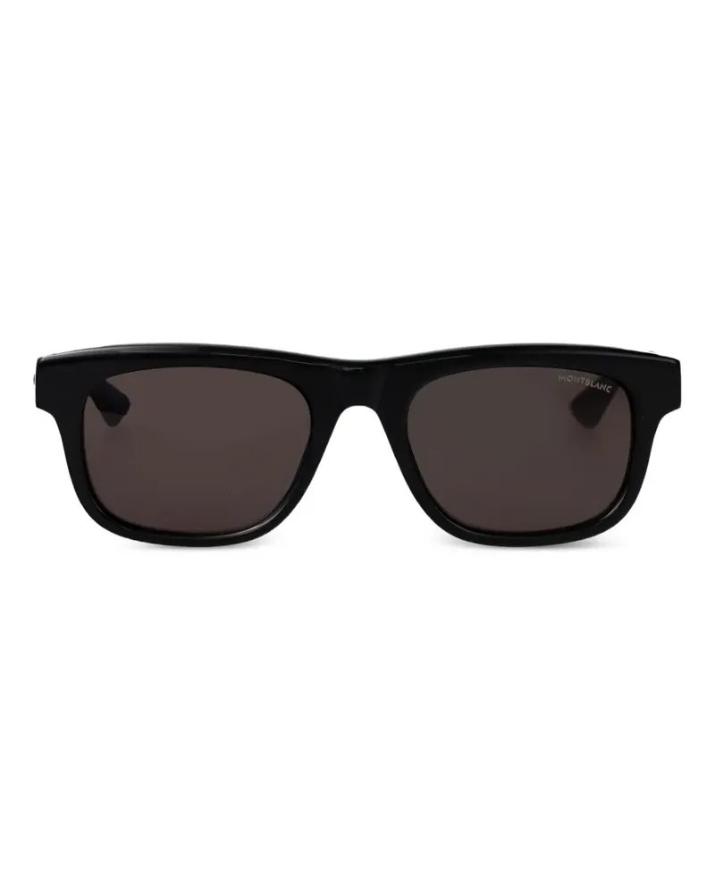 Montblanc Eckige MB0421S Sonnenbrille - Schwarz Schwarz