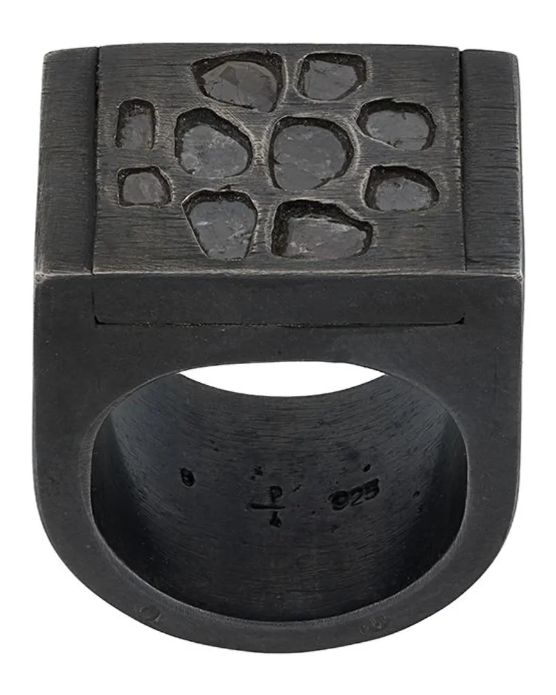 Parts Of Four Kadia Mega Pavé' Cocktailring - Silber Silber