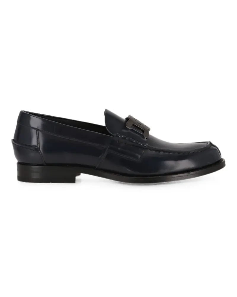 TOD'S chain-link leather loafers - Blau Blau