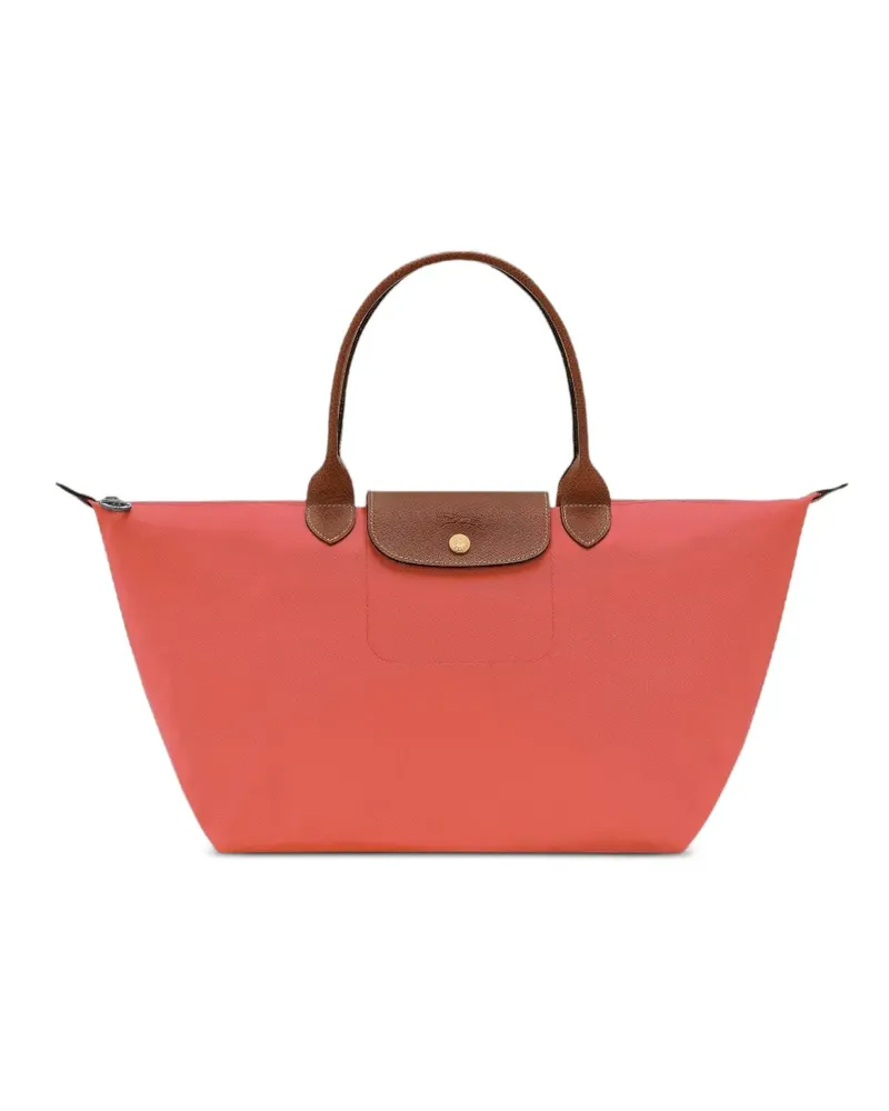Longchamp Le Pliage leather-trim tote bag - Orange Orange