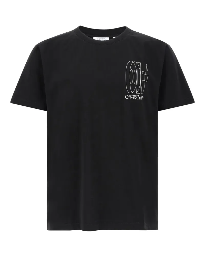OFF-WHITE arrow embossed print T-shirt - Schwarz Schwarz