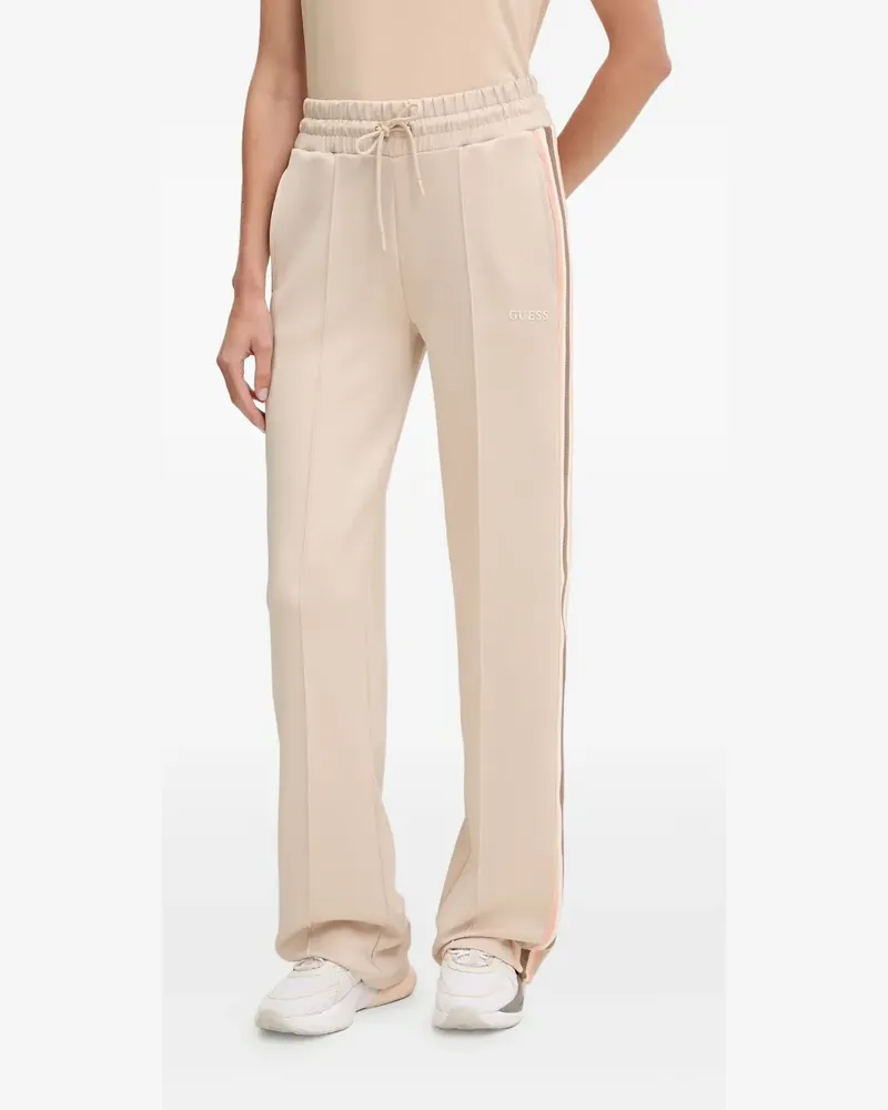 Guess Gestreifte Jogginghose mit Kordelzug - Nude Nude