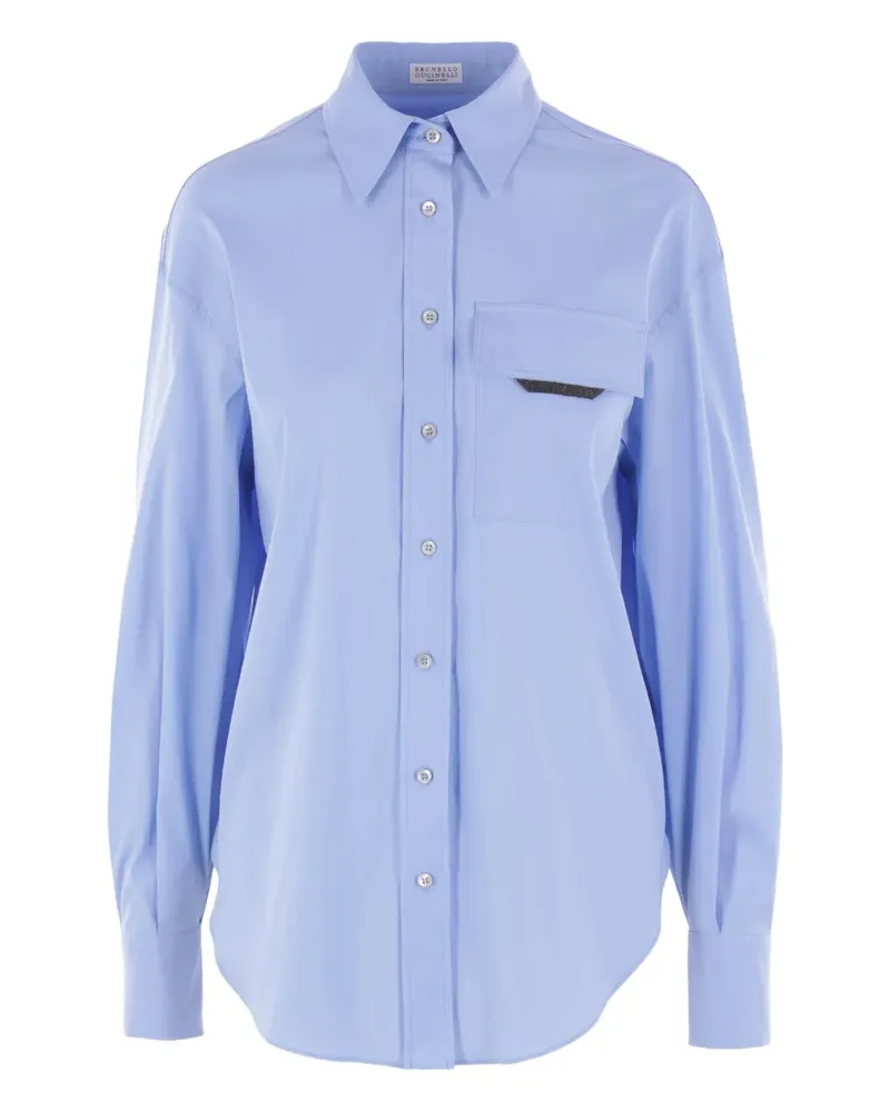 Brunello Cucinelli Klassisches Hemd - Blau Blau