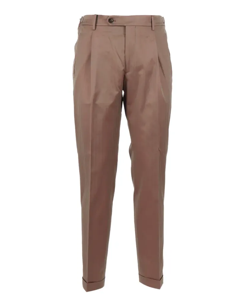 Berwich Retrolong pleated tailored trousers - Braun Braun