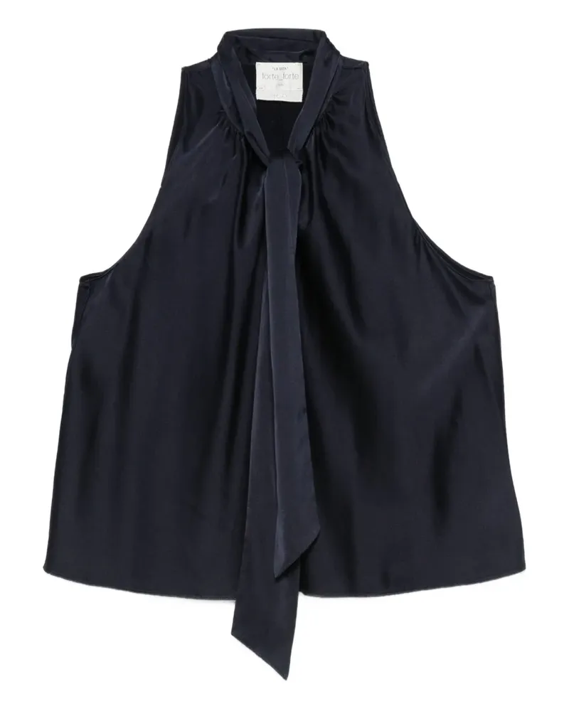 forte_forte Neckholder-Oberteil - Blau Blau