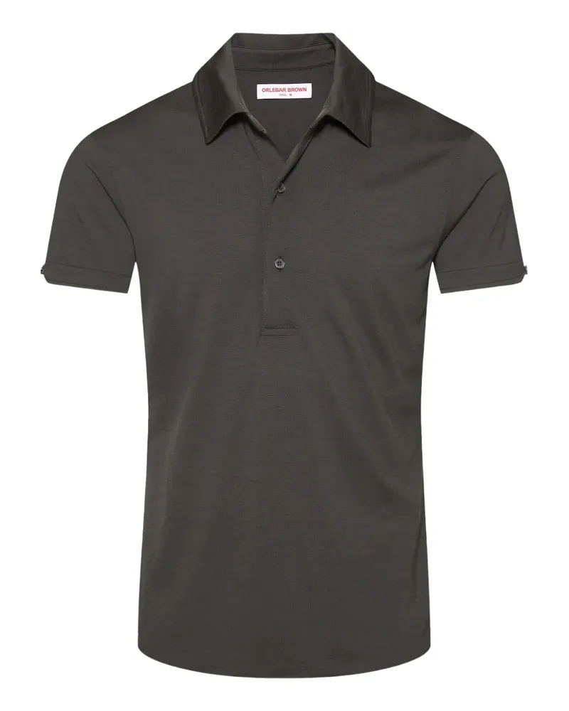 Orlebar Brown Sebastian Poloshirt aus Merino - Grau Grau