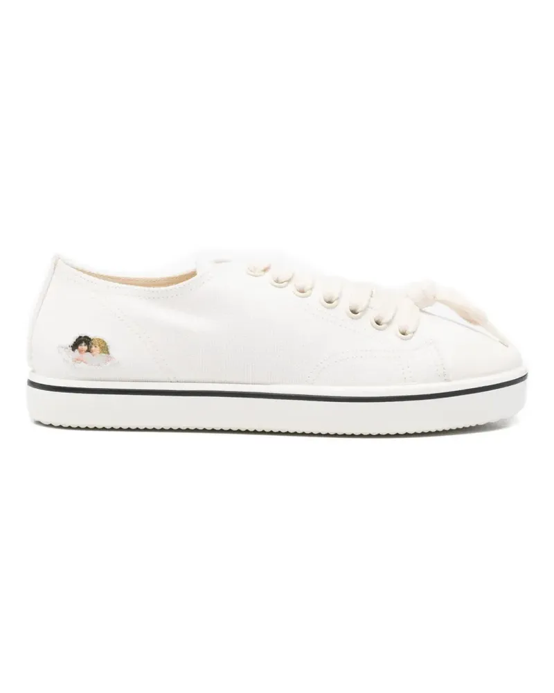 Fiorucci angel-patch canvas sneakers - Weiß Weiß