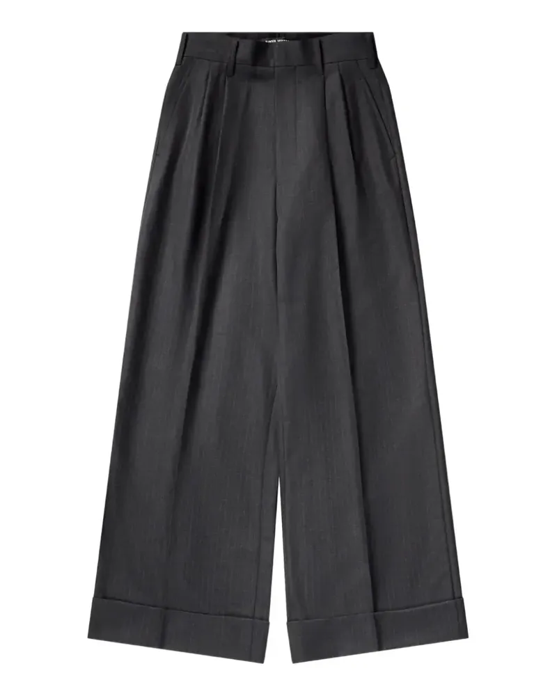 Junya Watanabe pinstripe pleated trousers - Grau Grau