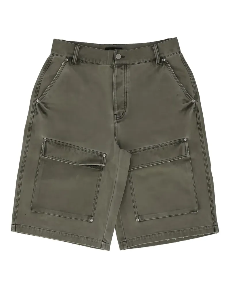 PURPLE BRAND faded-effect cargo shorts - Grün Grün