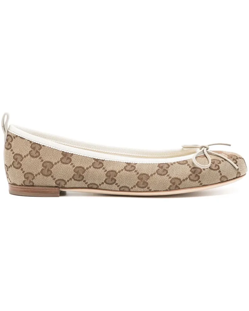 Gucci Ballerinas aus GG Supreme - Braun Braun