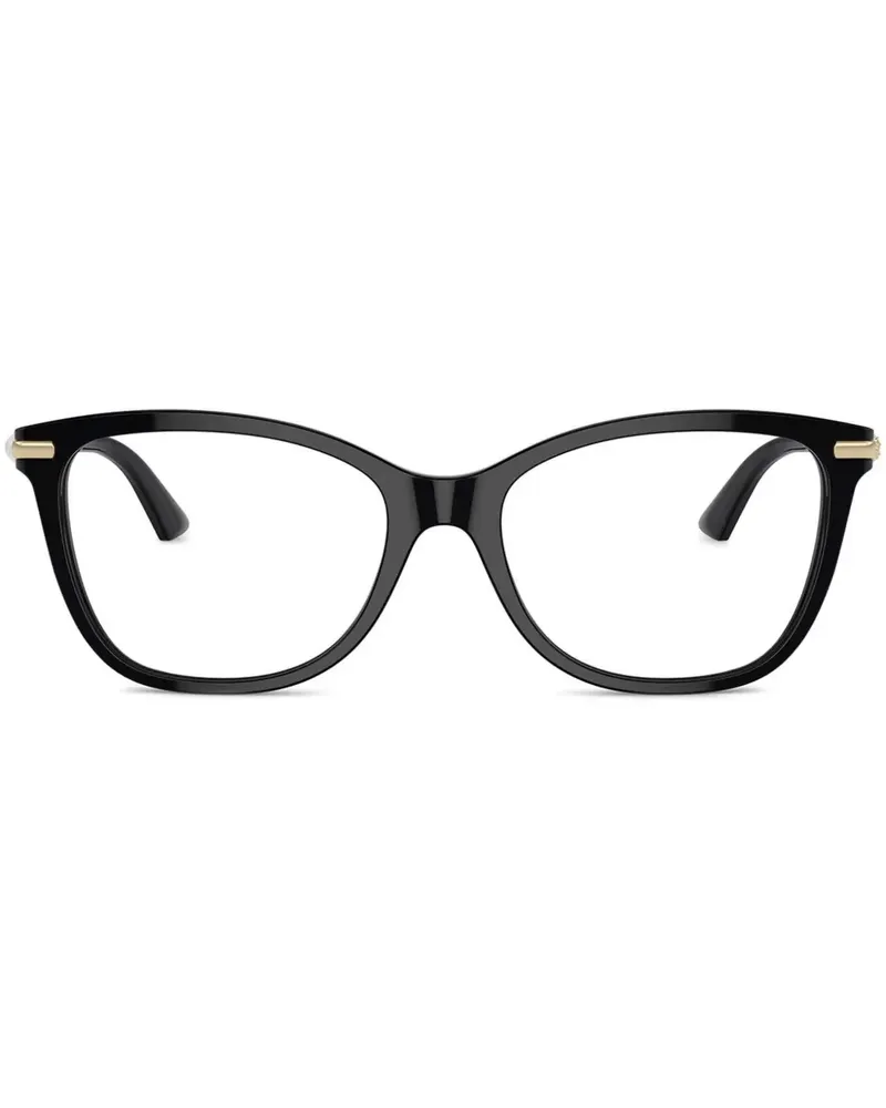 Jimmy Choo Brille mit eckigem Gestell - Schwarz Schwarz