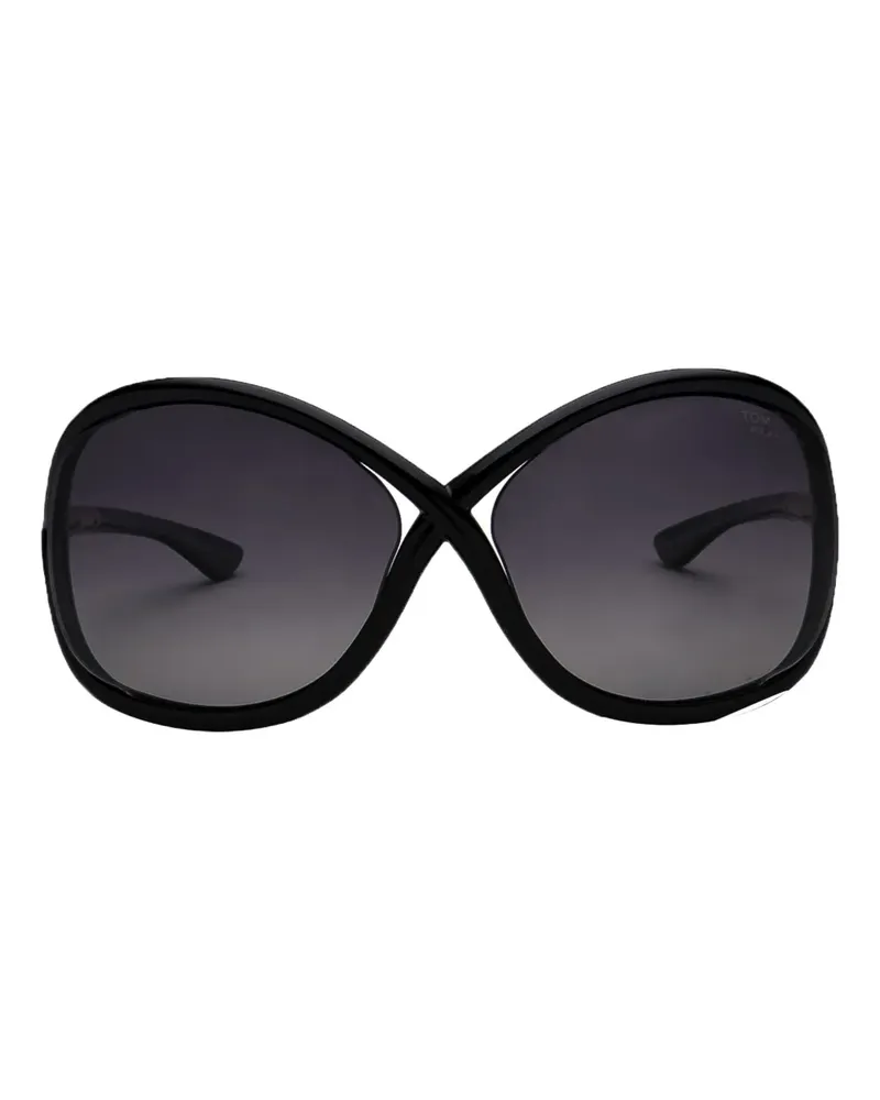 Tom Ford Sonnenbrille im Butterfly-Design - Schwarz Schwarz