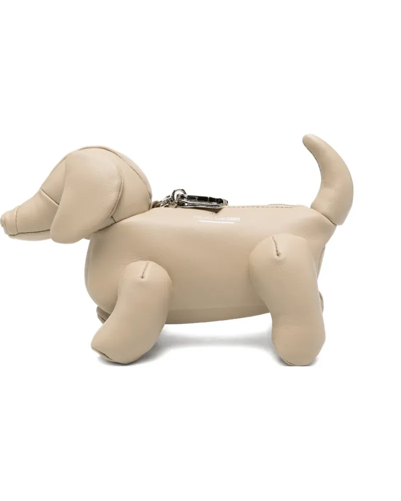 MIHARAYASUHIRO mini "Dolls" Dachshund cross body bag - Nude Nude