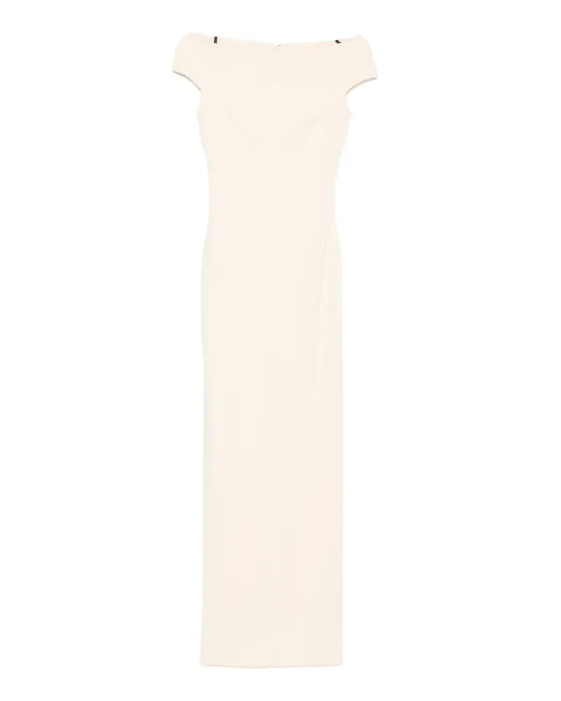 Solace London Kyra off-the-shoulder maxi dress - Nude Nude