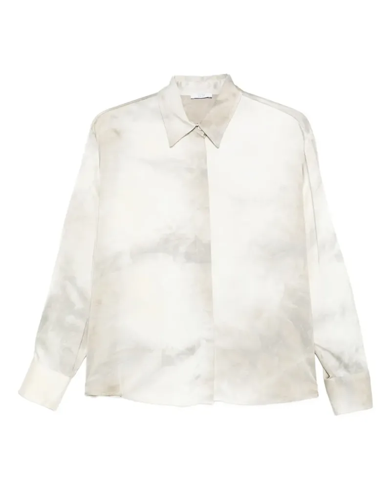 Peserico Hemd mit Batikmuster - Grau Grau