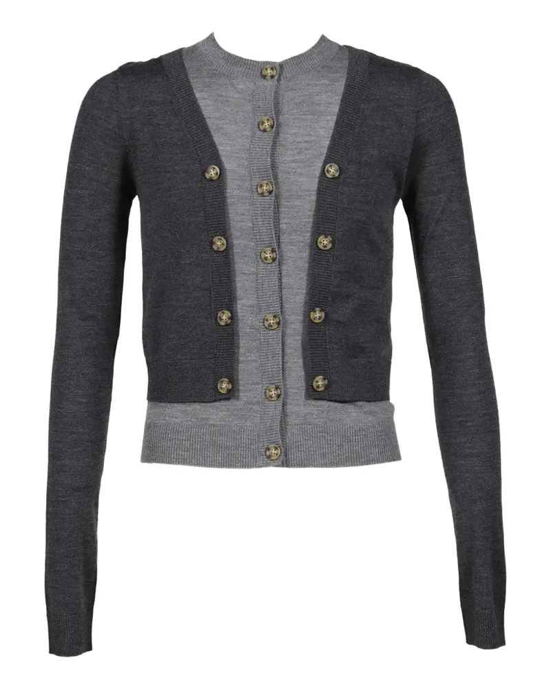 Egonlab Cardigan im Layering-Look - Grau Grau