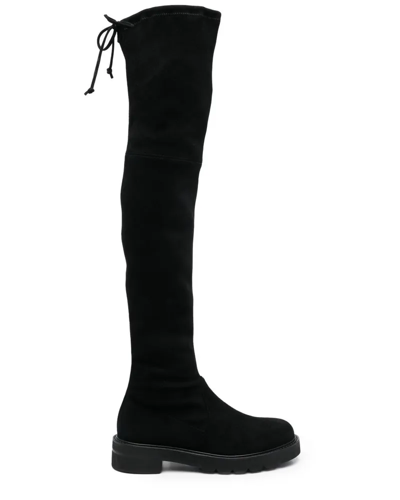 Stuart Weitzman Lowland Lift Overknee-Stiefel - Schwarz Schwarz