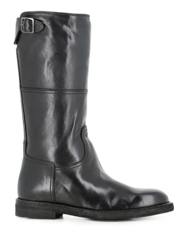 Officine Creative Italia buckle-detail zip-up boots - Schwarz Schwarz