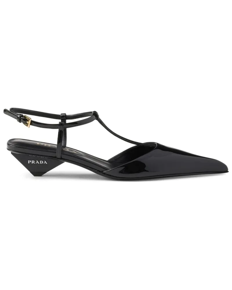 Prada Slingback-Pumps 35mm - Schwarz Schwarz