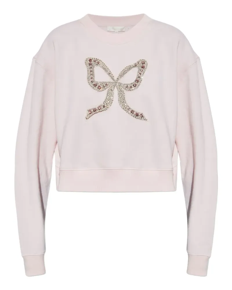 LoveShackFancy bow-embellished sweatshirt - Rosa Rosa