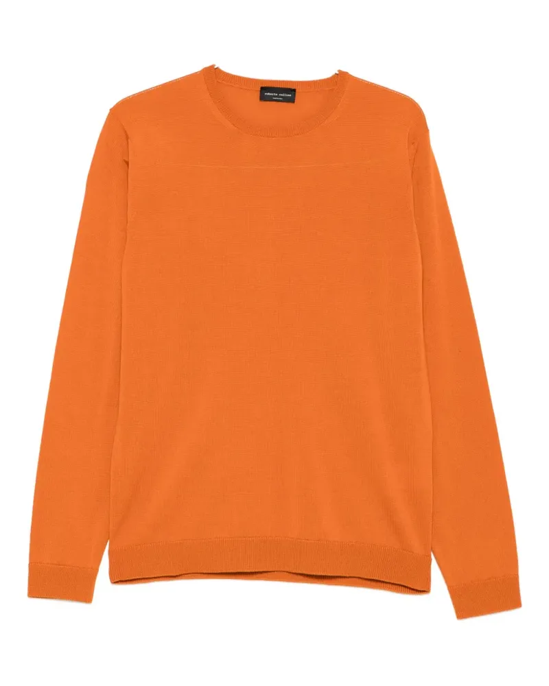 Roberto Collina Pullover mit rundem Ausschnitt - Orange Orange